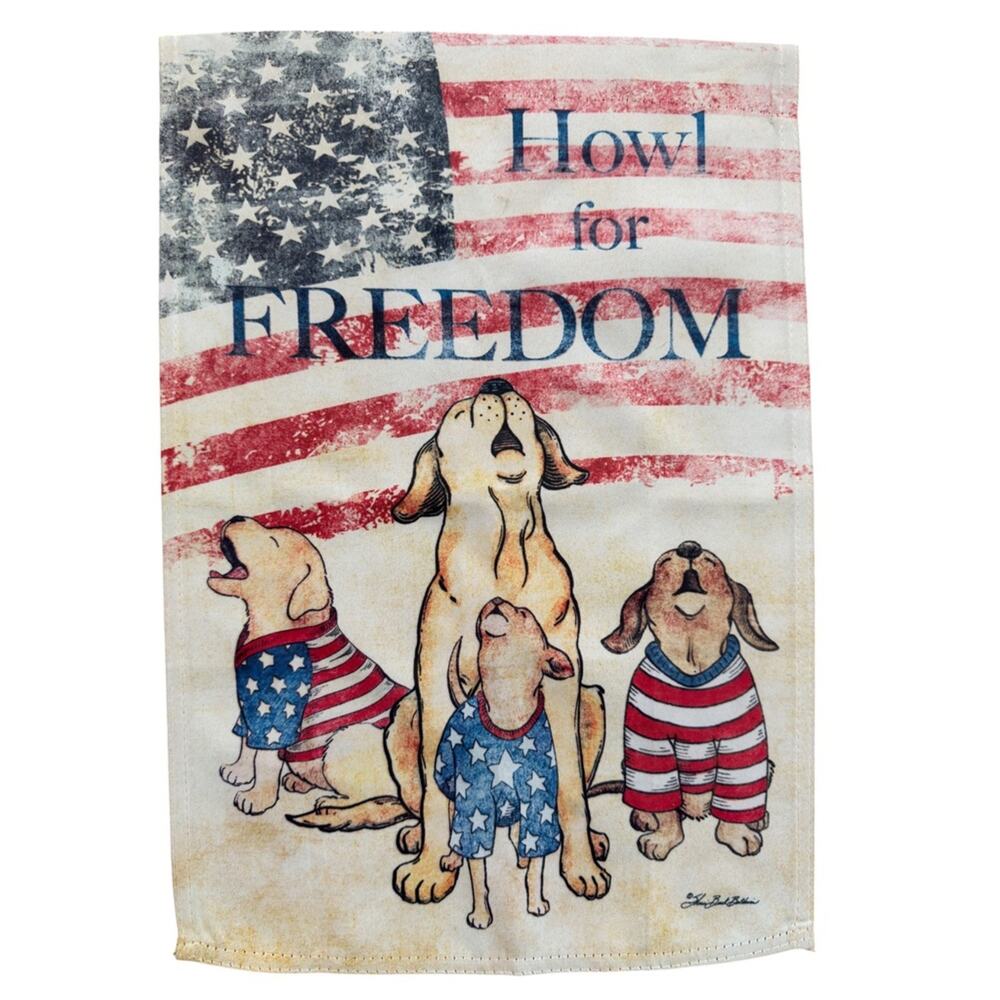 Set of 3 Decorative Garden Flags - Dog & Seasonal Designs - Picture 2 of 4
